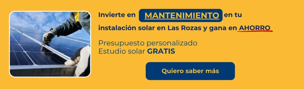 Mantenimiento de placas solares en Las Rozas